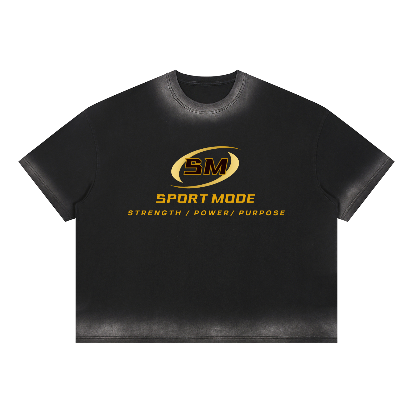 Golden Sport Mode Unisex Boxy Sunfade Vintage Wash T-Shirt