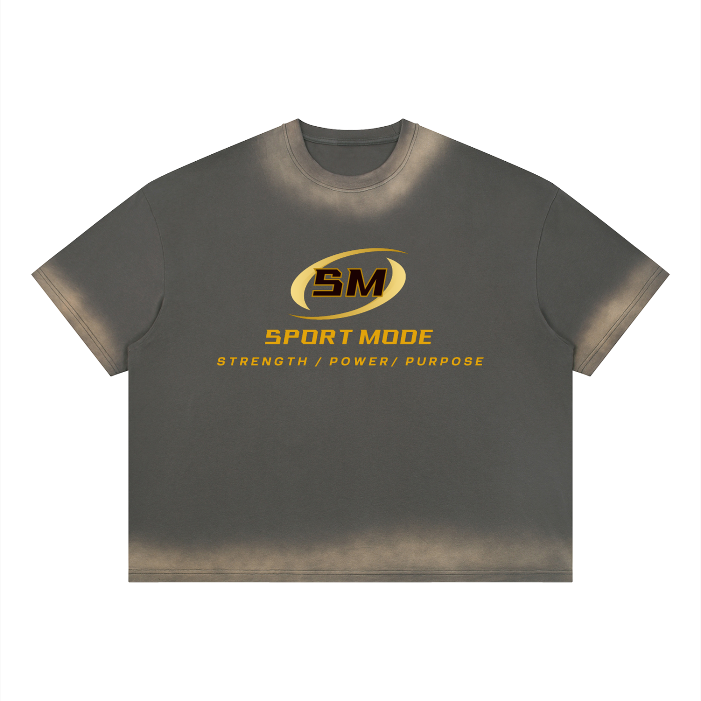 Golden Sport Mode Unisex Boxy Sunfade Vintage Wash T-Shirt