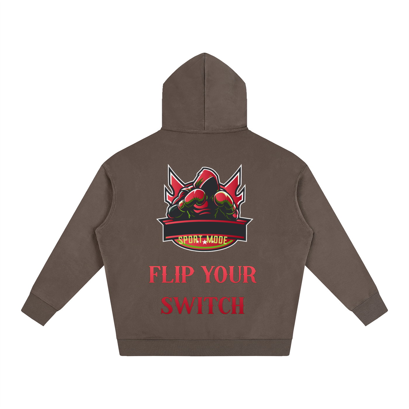 Flip Your Switch Sport Mode Oversize Fleeced Hoodie