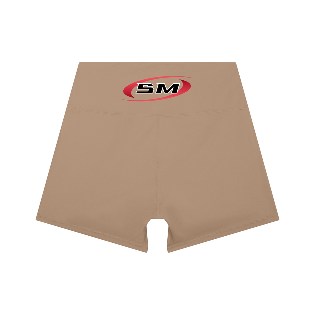 Women’s Sport Mode High-Waist Color Block Yoga Shorts