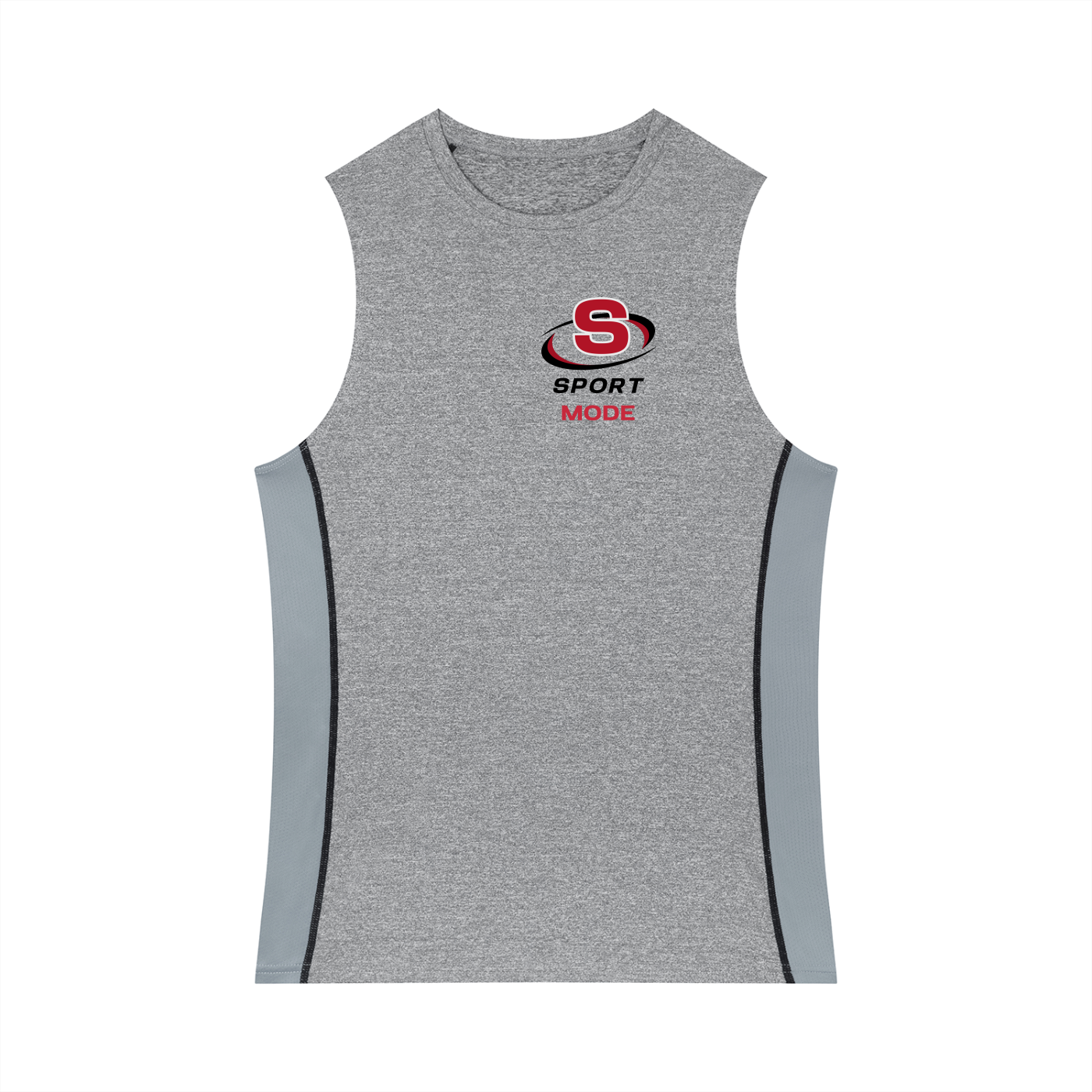 Red Swirl Sport Mode Men's Slim-Fit Topstitch Tank Top