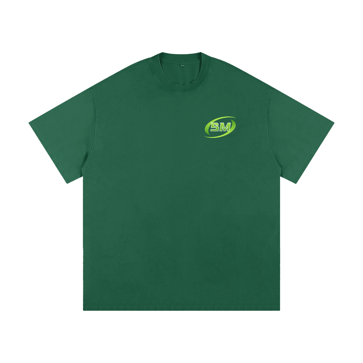 Green Glow Sport Mode Heavyweight Loose Fit T-Shirt