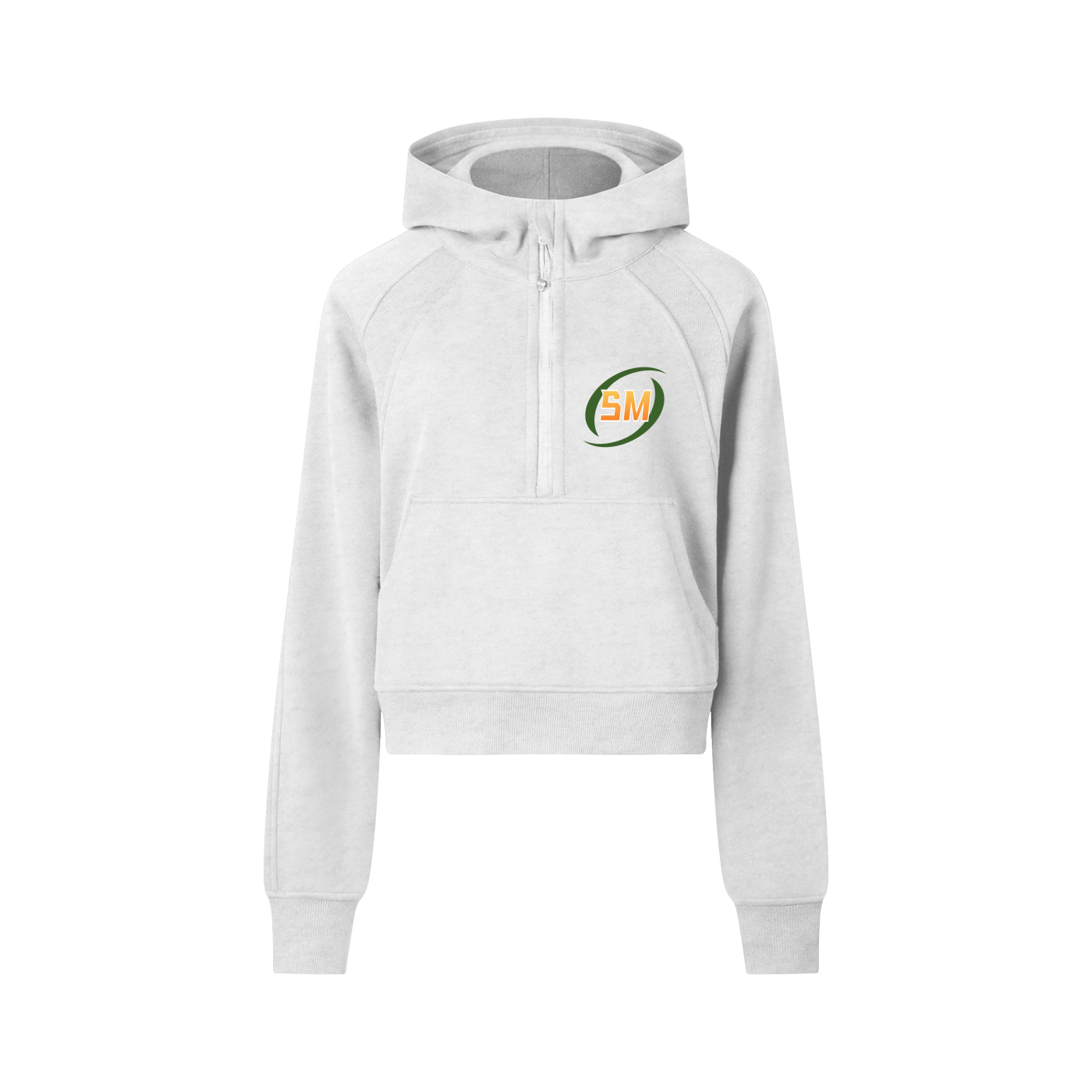 Sport Mode Cropped Half-Zip Hoodie