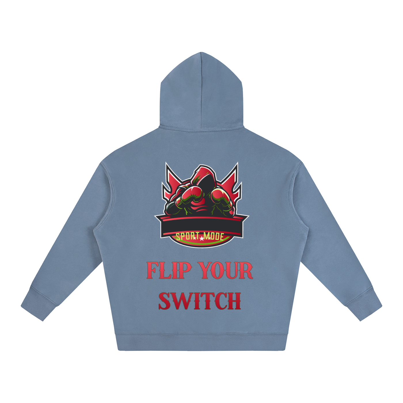 Flip Your Switch Sport Mode Oversize Fleeced Hoodie