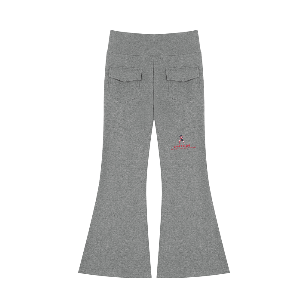 Sport Mode Lightning front Women's Drawstring Flared Leg Pants