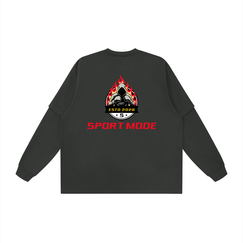 Ignite The Fight Sport Mode Unisex Layered Oversized T-Shirt