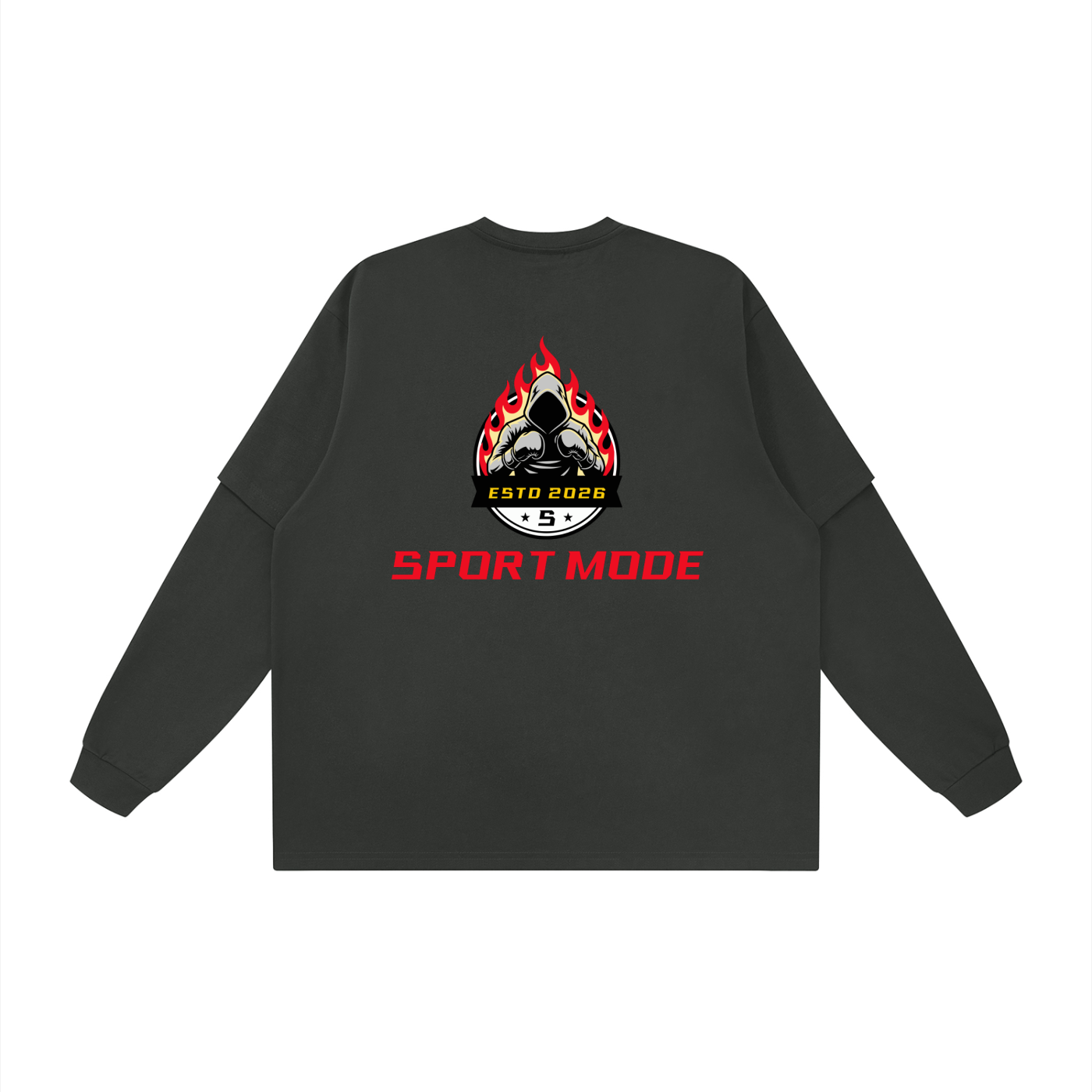 Ignite The Fight Sport Mode Unisex Layered Oversized T-Shirt