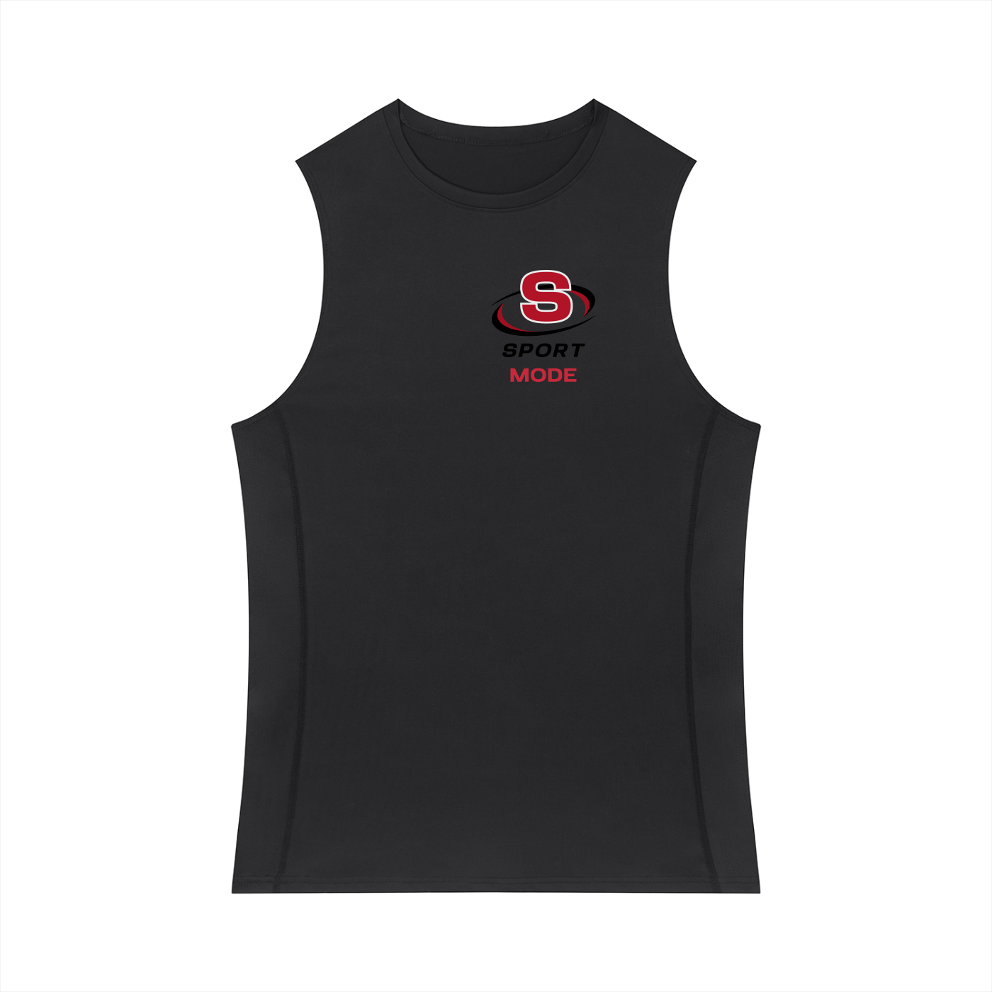Red Swirl Sport Mode Men's Slim-Fit Topstitch Tank Top