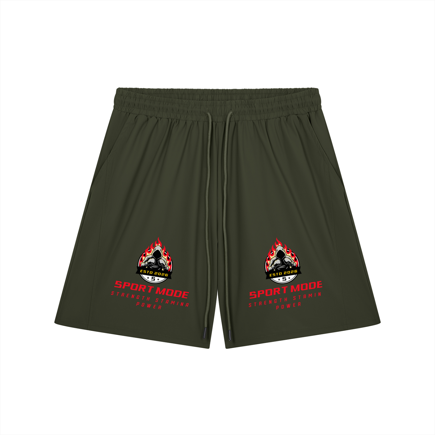 Sport Mode Double Men’s Drawstring Shorts