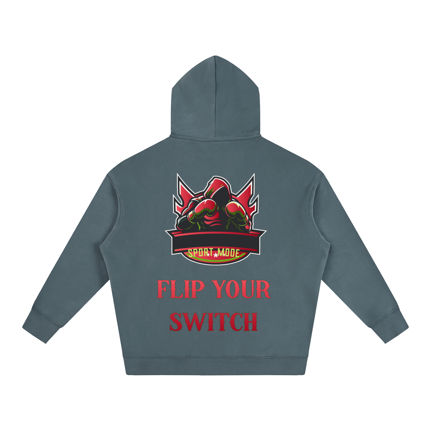 Flip Your Switch Sport Mode Oversize Fleeced Hoodie