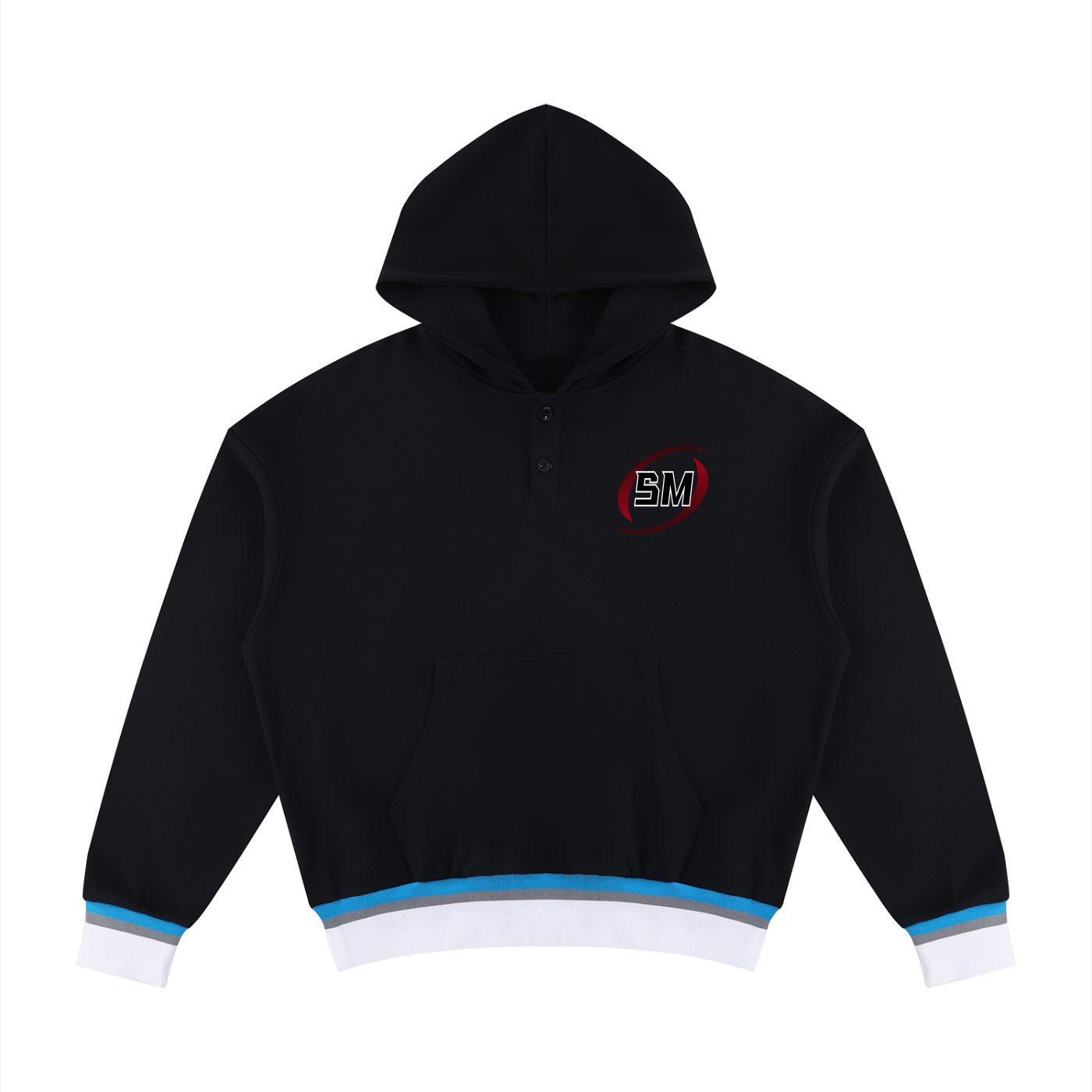 Sport Mode Triple Impact Unisex Oversized Color Block Boxy Hoodie