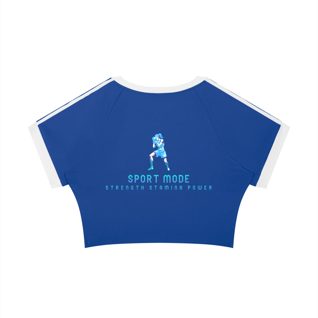 Sport Mode Knockout Queen Women’s Raglan Crop T-Shirt