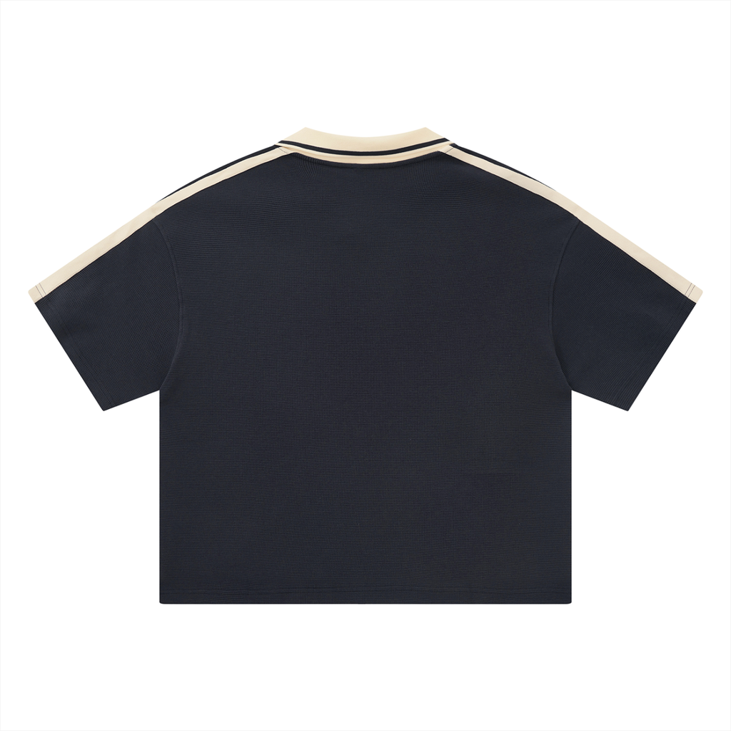 Fire on Front Sport Mode Unisex Color Block Polo Shirt