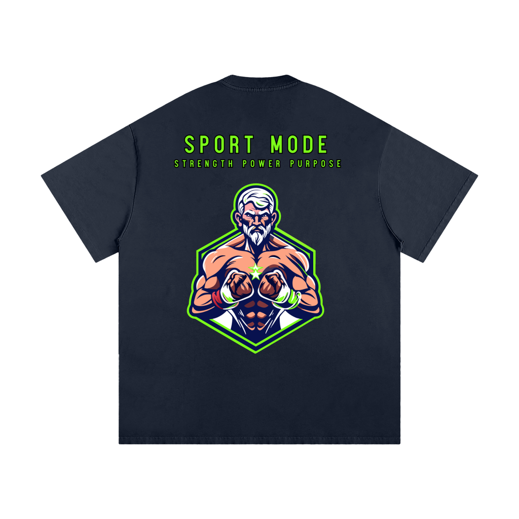 Green Glow Sport Mode Heavyweight Loose Fit T-Shirt