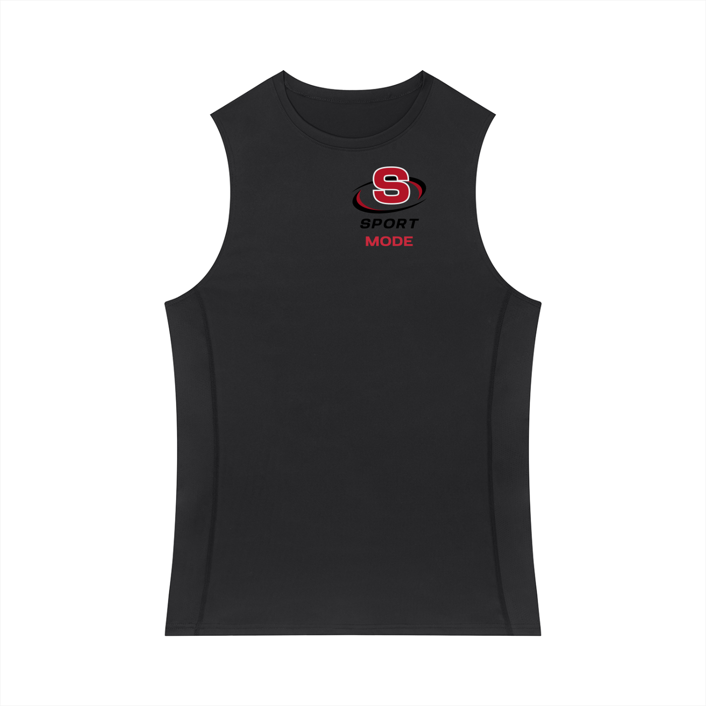 Red Swirl Sport Mode Men's Slim-Fit Topstitch Tank Top