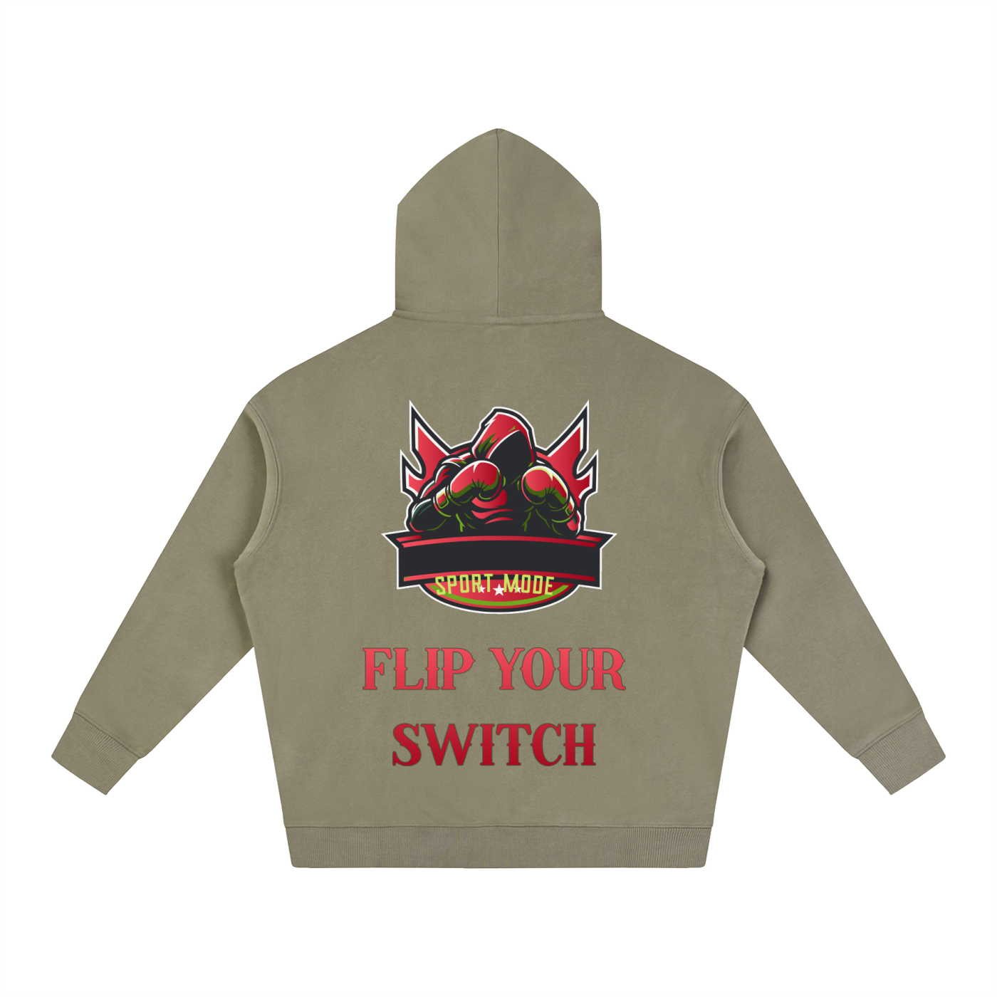 Flip Your Switch Sport Mode Oversize Fleeced Hoodie