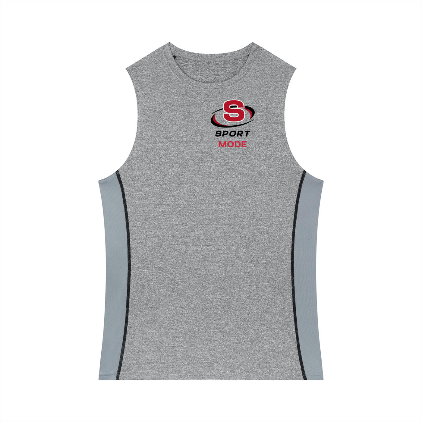 Red Swirl Sport Mode Men's Slim-Fit Topstitch Tank Top