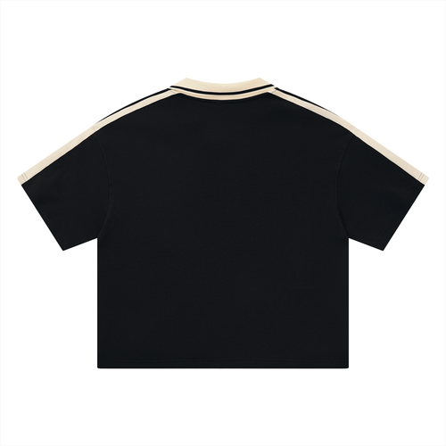 Fire on Front Sport Mode Unisex Color Block Polo Shirt