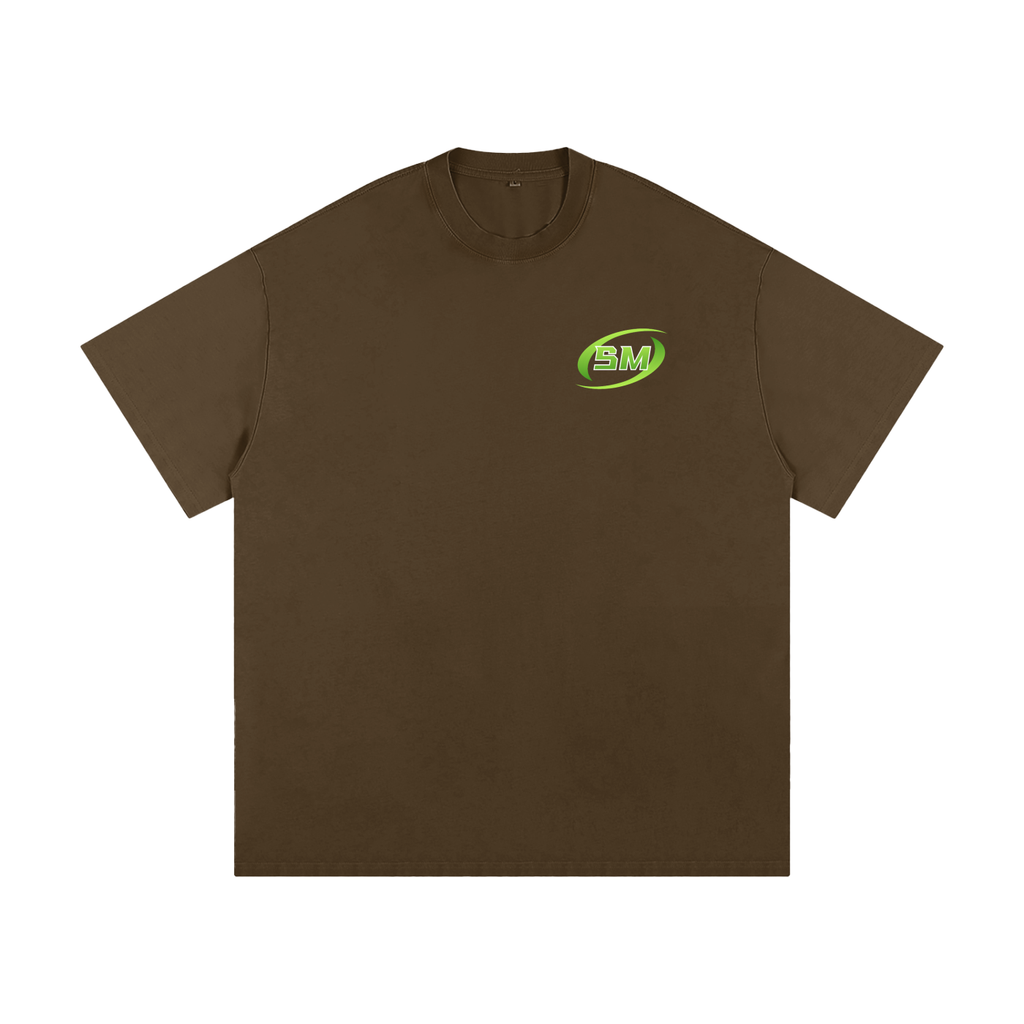 Green Glow Sport Mode Heavyweight Loose Fit T-Shirt