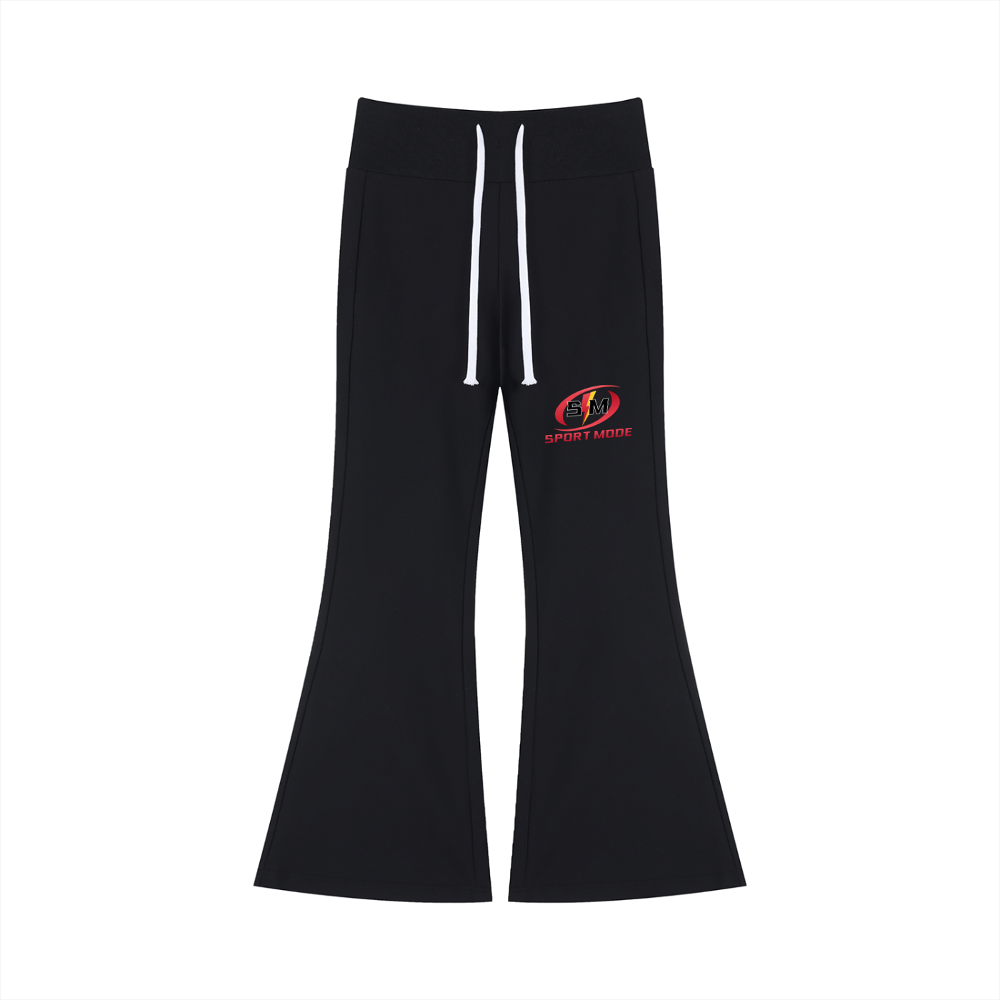 Sport Mode Lightning front Women's Drawstring Flared Leg Pants