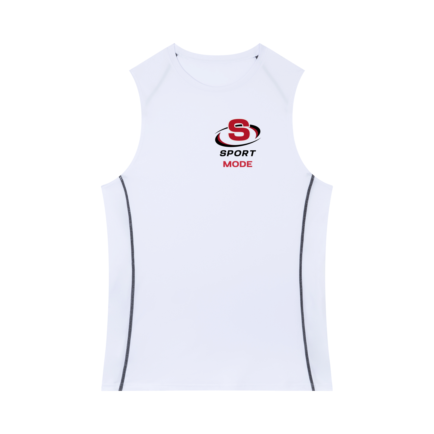 Red Swirl Sport Mode Men's Slim-Fit Topstitch Tank Top